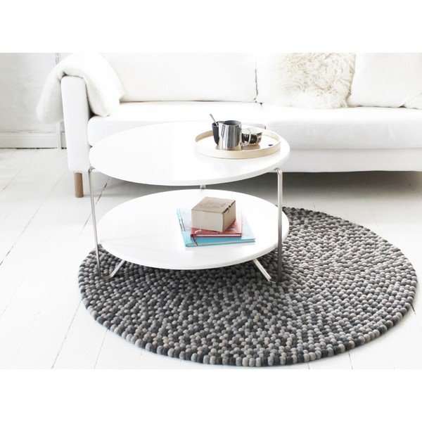 Tumehall pallivillane vaip , ⌀ 200 cm Ball Rugs - Wooldot-image-2