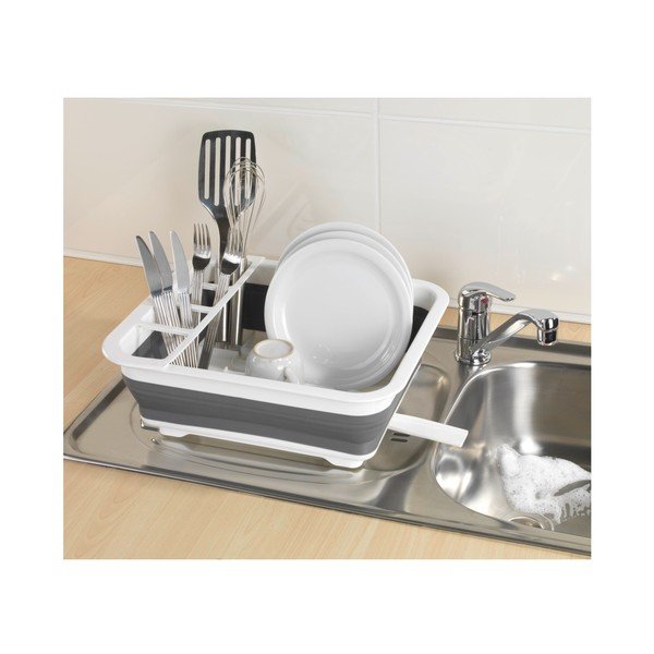 Valge ja hall kokkuvolditav nõudepesumasin Riiuli - Wenko-image-4