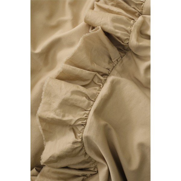Heleroheline/khaki värvi puuvillasatiinist üheinimesevoodipesu 150x210 cm Gloria - Ellos Home-image-2