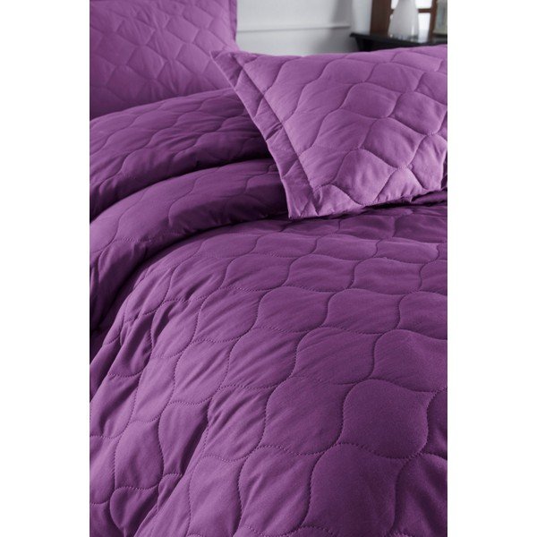 Lilla voodiplaat koos 2 padjapüüriga ranforce puuvillast EnLora Home Fresh, 225 x 240 cm. Fresh Color - Mijolnir-image-1