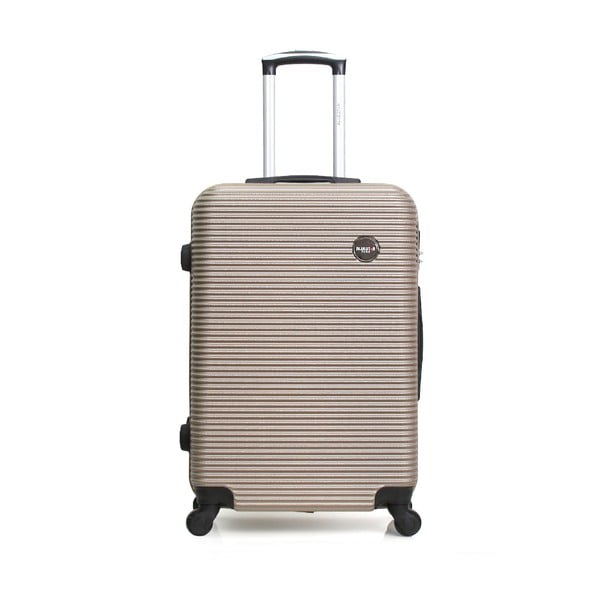 Béžový cestovní kufr na kolečkách BlueStar Porto, 39 l