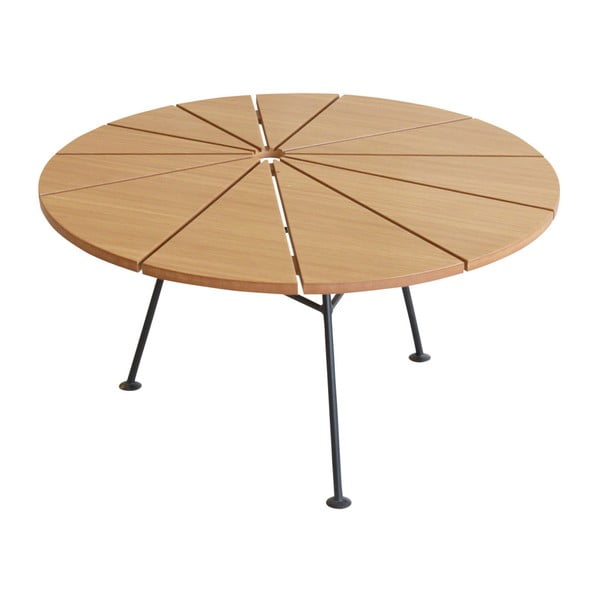 Hnědý odkládací stolek OK Design Bambam, Ø 70 cm