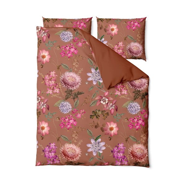 Terrakottapruun puuvillane kahene voodipesu 160 x 220 cm Blossom - Bonami Selection