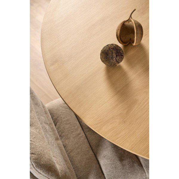 Ümmargune tammespoonist söögilaud ø 120 cm Cadiz - Actona-image-2