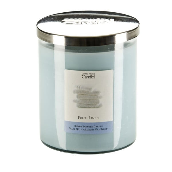 Aroma svíčka s vůní čerstvě vypraného prádla Copenhagen Candles, doba hoření 70 hodin