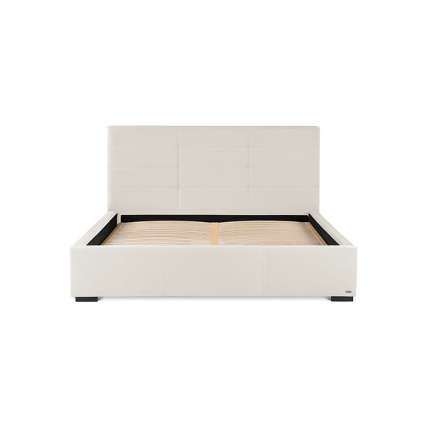 Krémově bílá dvoulůžková postel s úložným prostorem Guy Laroche Home Poesy, 160 x 200 cm