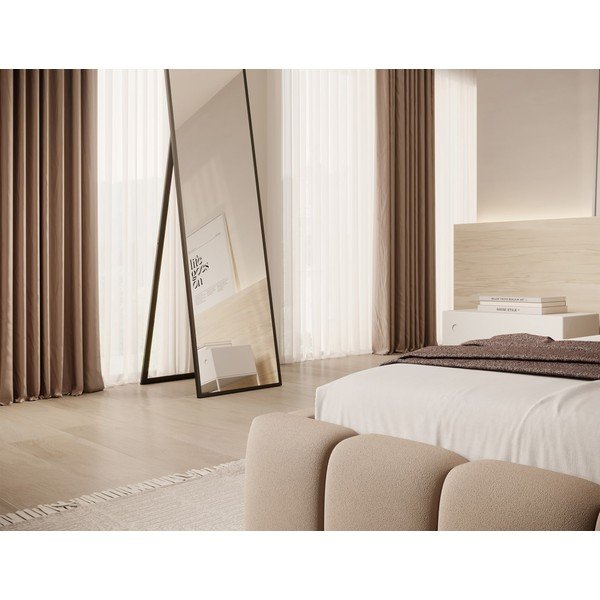 Helepruun polsterdatud üheinimesevoodi koos panipaiga ja voodipõhjaga 90x200 cm Lamica - ELTAP-image-3