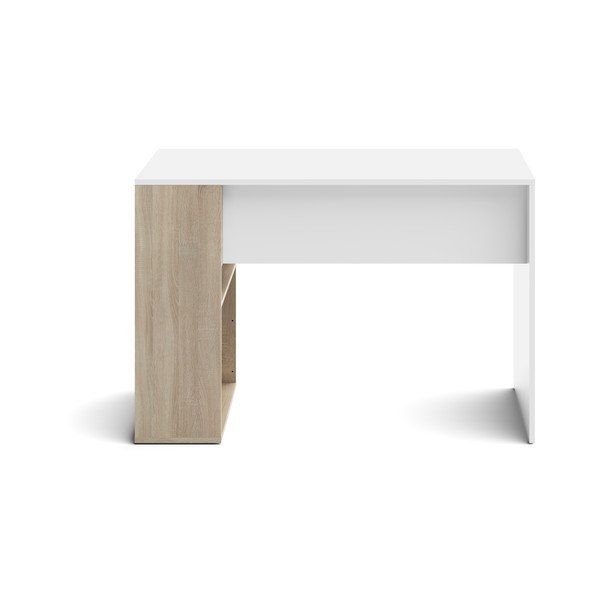 Valge tammepuust töölaud 114x50 cm Yale - TemaHome-image-4