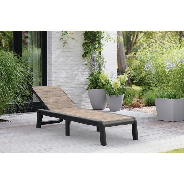 Pruunist plastikust reguleeritav/kokkupandav aiatool Deco Porto - Keter-image-1