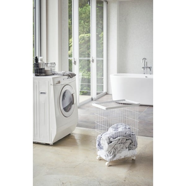 Valge metallist pesukorv 55 l Tower - YAMAZAKI-image-3