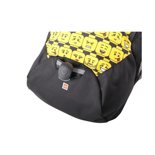 Must ja kollane Minifiguuride peade koolikott - LEGO®-image-1