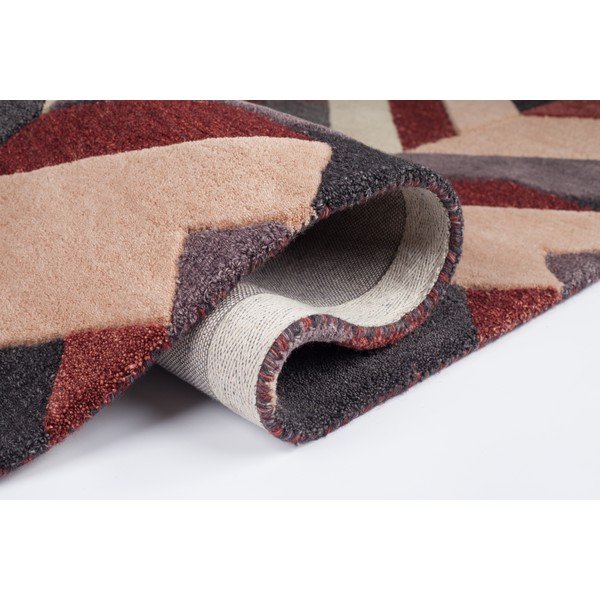 Červeno-šedý ručně tkaný koberec Flair Rugs Salon, 160 x 230 cm-image-1