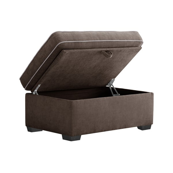 Pruun pouf koos hoiuruumiga Serena - Jalouse Maison-image-2