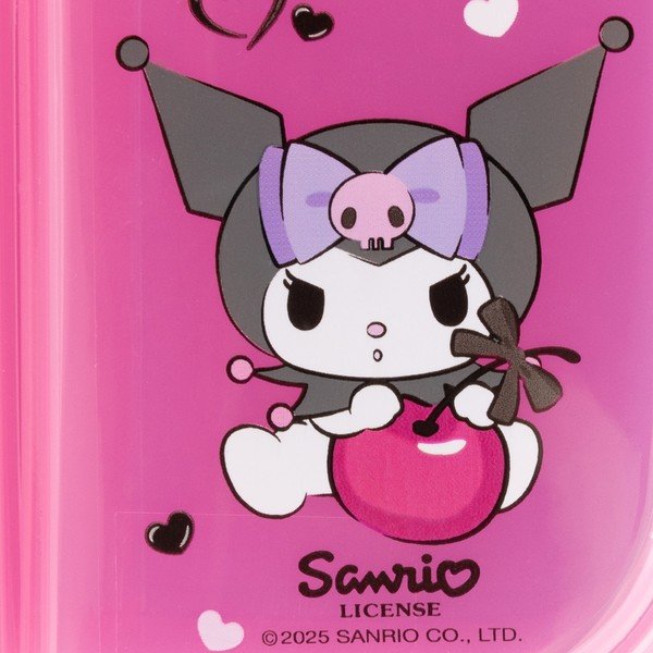 Roosa plastmassist laste suupistekarp Kuromi - STOR-image-3