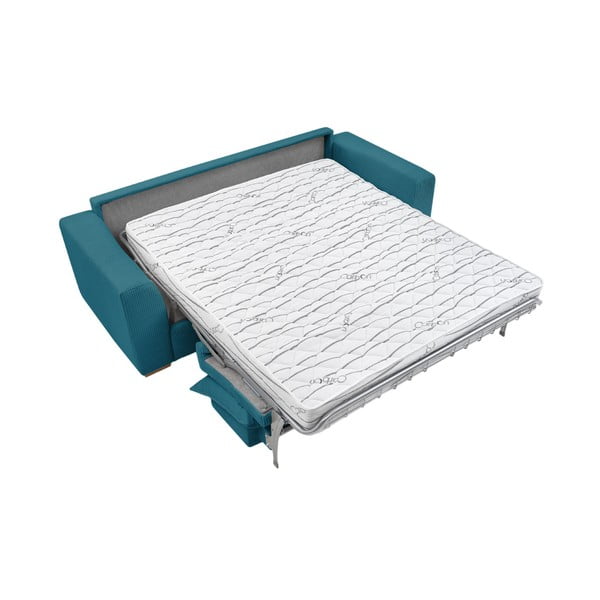 Sinine velvetist diivanvoodi 225 cm Augustin - Bobochic Paris-image-4