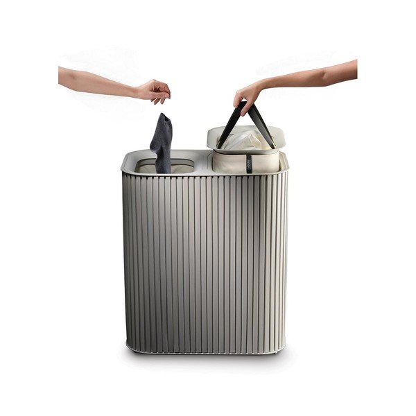 Beež bambusest pesukorv 2x45 l Tota Luxe - Joseph Joseph-image-4