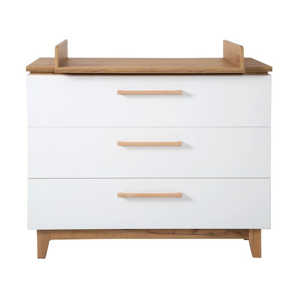 Valge mähkimislaud  tammedekooriga 118x104 cm Finn – Roba-image-2