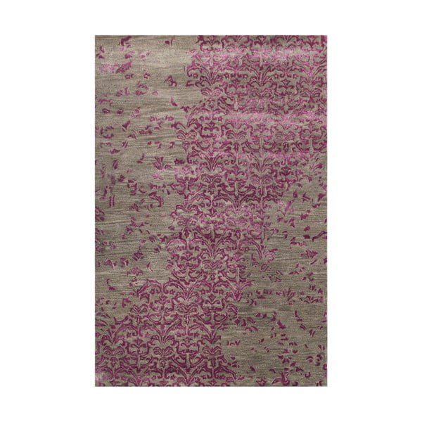 Ručně tuftovaný fialový koberec New Jersey, 153x244 cm