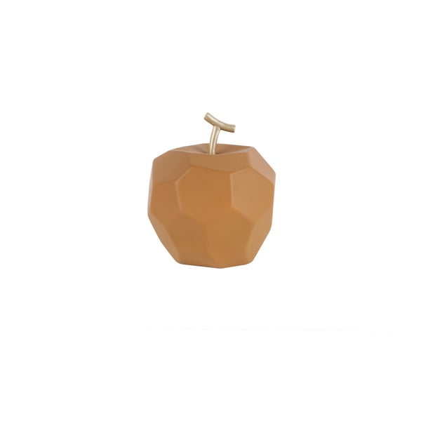 Matt karamellipruun betoonist õunafiguur Origami - PT LIVING