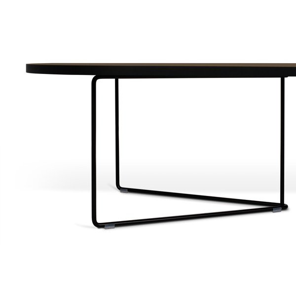 Pähklipuust kohvilaud 136x60 cm Oval - TemaHome-image-4