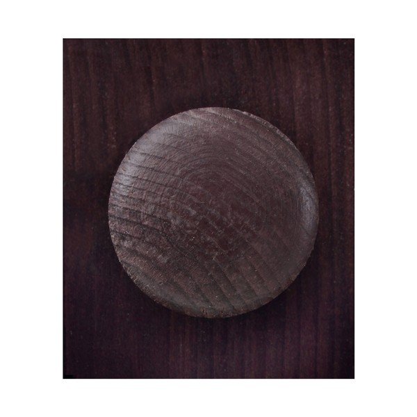 Tumepruun männipuidust vitriinkapp 95x35 cm Lisa - Støraa-image-4