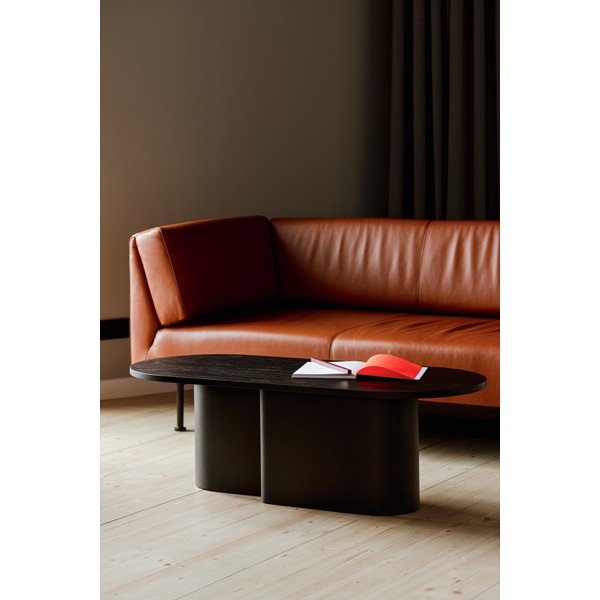 Must kohvilaud tammest pealispinnaga 50x115 cm Looi - noo.ma-image-1