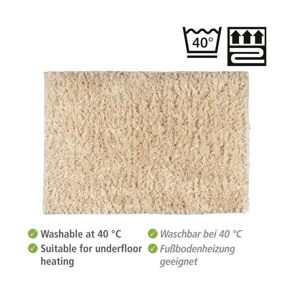 Beež tekstiilist vannitoamatt 60x90 cm Lanas - Wenko-image-4