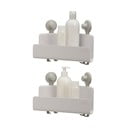 Valged isekandvad plastikust vannitoa riiulid 2-st komplektis EasyStore - Joseph Joseph