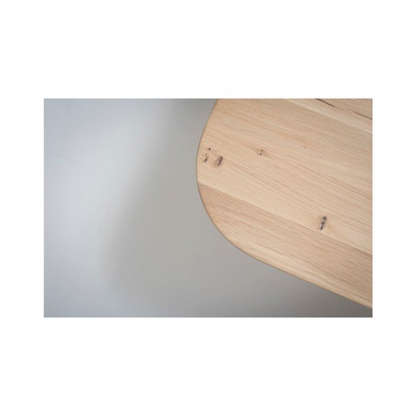 Söögilaud täispuidust tammepuust , 200 x 90 cm Stafa - Gazzda-image-4