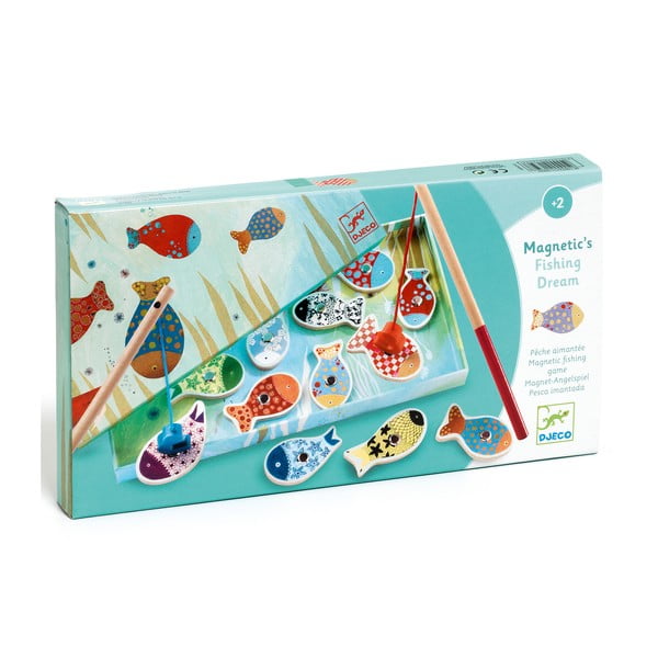 Laste puidust mäng magnetiliste kaladega - Djeco-image-2
