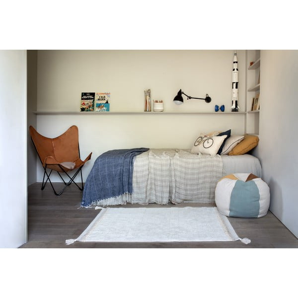 Kreem pestav käsitsi kootud puuvillane vaip 120x160 cm Bloom Natural - Lorena Canals-image-1