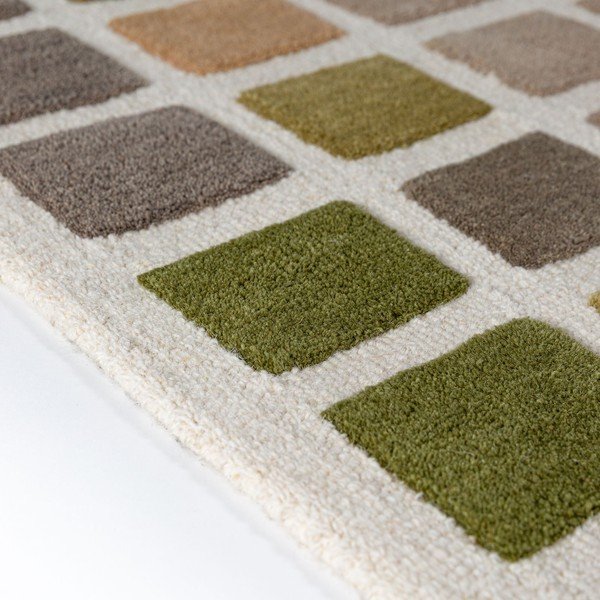 Roheline käsitsi kootud villane vaip 160x230 cm Renga Wool - Flair Rugs-image-4