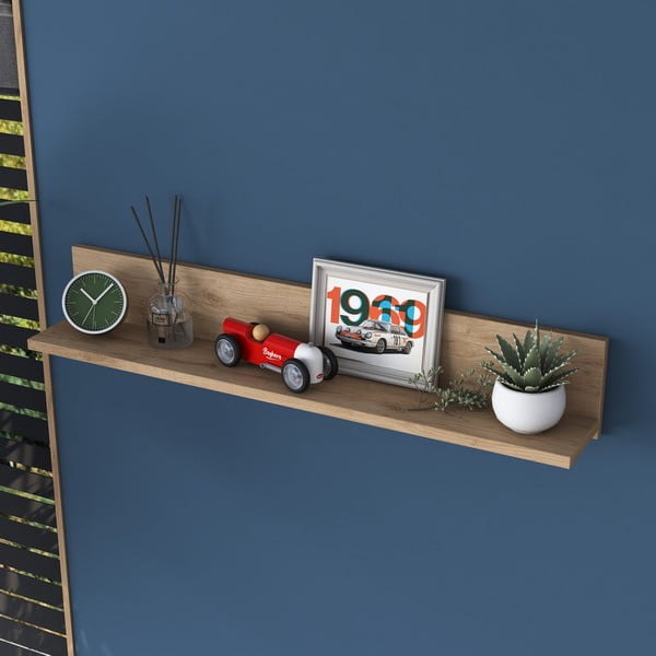 Riiulid pähklipuidust naturaalses värvitoonis Petra - Kalune Design-image-1