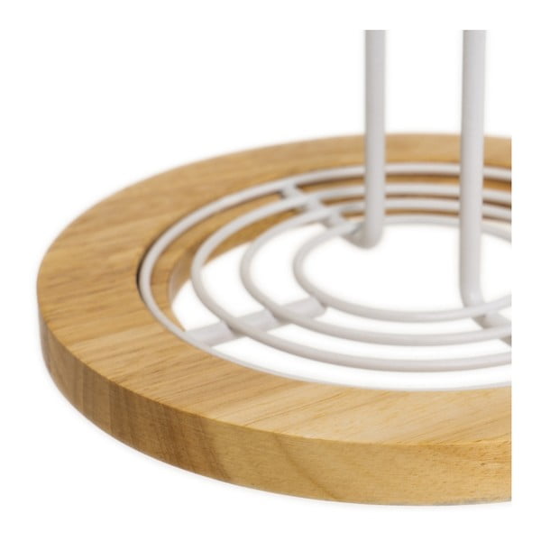 Valge metallist majapidamispaberi hoidja ø 15 cm - Casa Selección-image-3