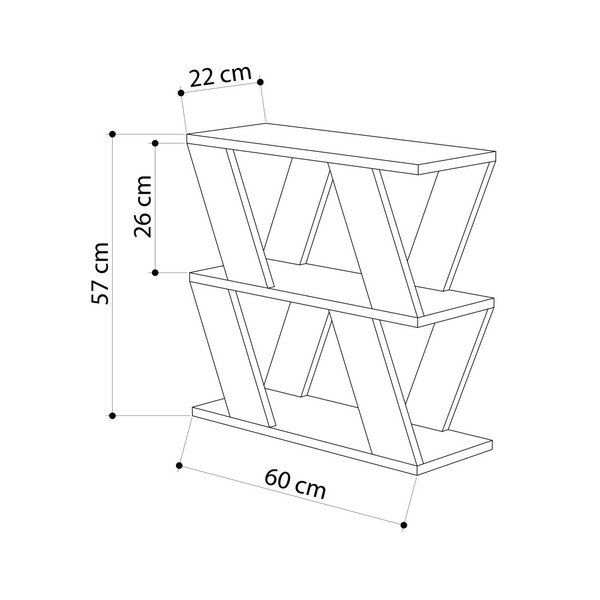 Bílý příruční stolek Lazena White-image-2
