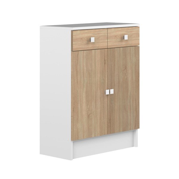 Koupelnová skříňka v dekoru dubového dřeva TemaHome Combi-image-3