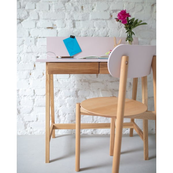 Hall kirjutuslaud tuhkpuust alusega , pikkus 85 cm Luka - Ragaba-image-4