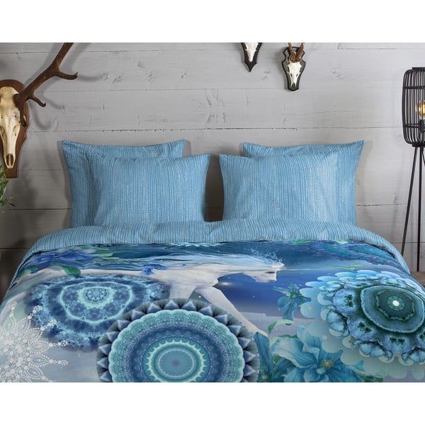 Sinine flanell voodipesu üheinimesevoodile 140x200 cm Lumi - HIP-image-2