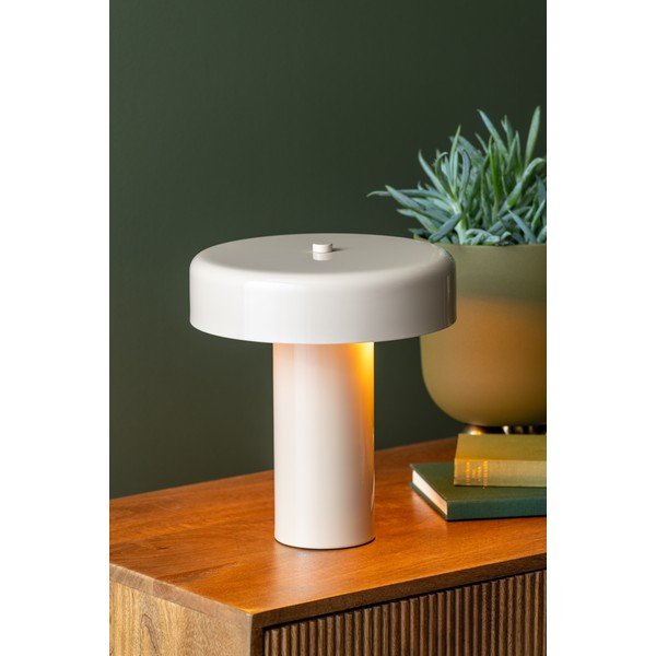 Beež metallist laualamp (kõrgus 26 cm) Riqueza Palo - Leitmotiv-image-1