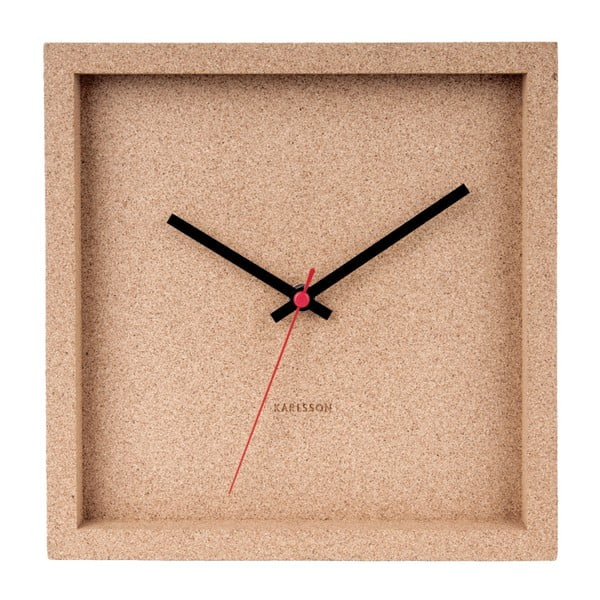 Korkové nástěnné hodiny Karlsson Franky, šířka 25 cm