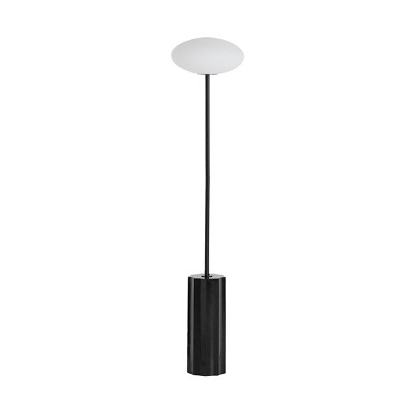 Valge/must põrandalamp klaasist varjuga (kõrgus 120 cm) Idela - Kave Home