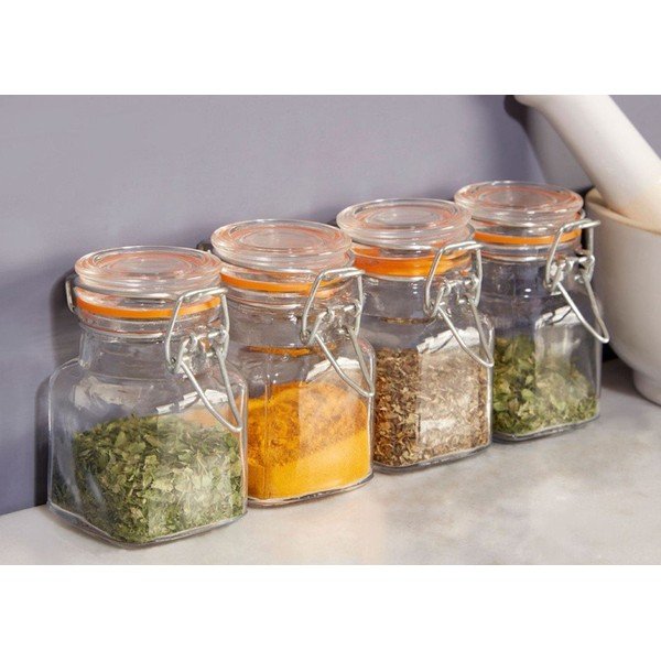 4 klaasist vürtsipurkide komplekt, 90 ml - Premier Housewares-image-1
