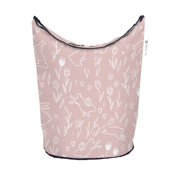 Roosa kangast beebi hoiukorv Sweet Bunnies - Butter Kings-image-2