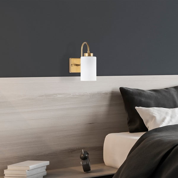 Valge-kuldne seinavalgusti ø 10 cm Duzsuz - Opviq lights-image-3