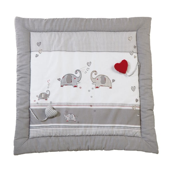 Valge/hall laste mängumatt 100x100 cm Jumbo twins - Roba