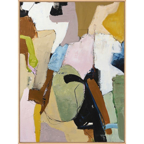 Trükitud/käsitsi maalitud elementidega, raamitud/lõuendil, 93x117 cm Out Of Ordinary - Malerifabrikken