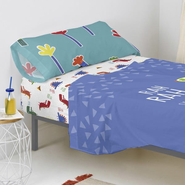 Lapsele mõeldud puuvillane lina, 90 x 200 cm Funnysaurus - Moshi Moshi-image-1