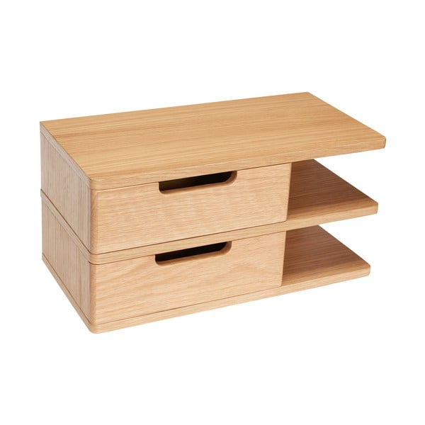 Tammedekooriga rippuv öökapp koos riiulitega Öppen - Hübsch-image-3