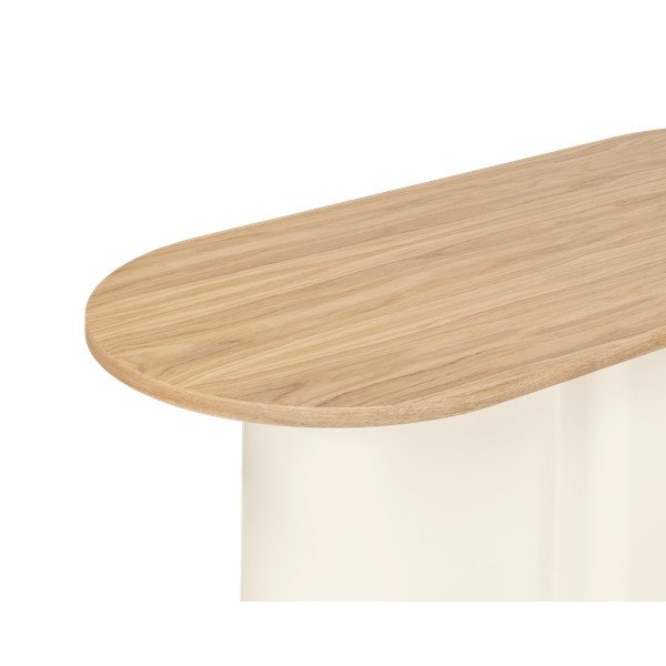 Beež kohvilaud tammest pealispinnaga 50x115 cm Looi - noo.ma-image-2