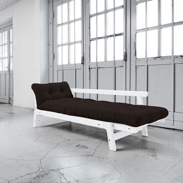 Rozkládací pohovka Karup Step White/Brown-image-2
